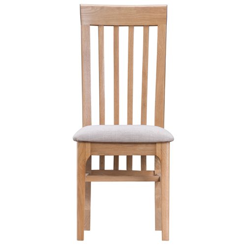Kendall Slat Back Chair Fabric Seat