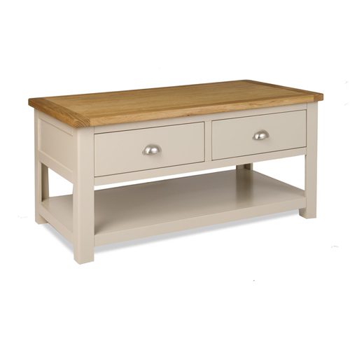 Ohio Coffee Table with Drawers (stone)