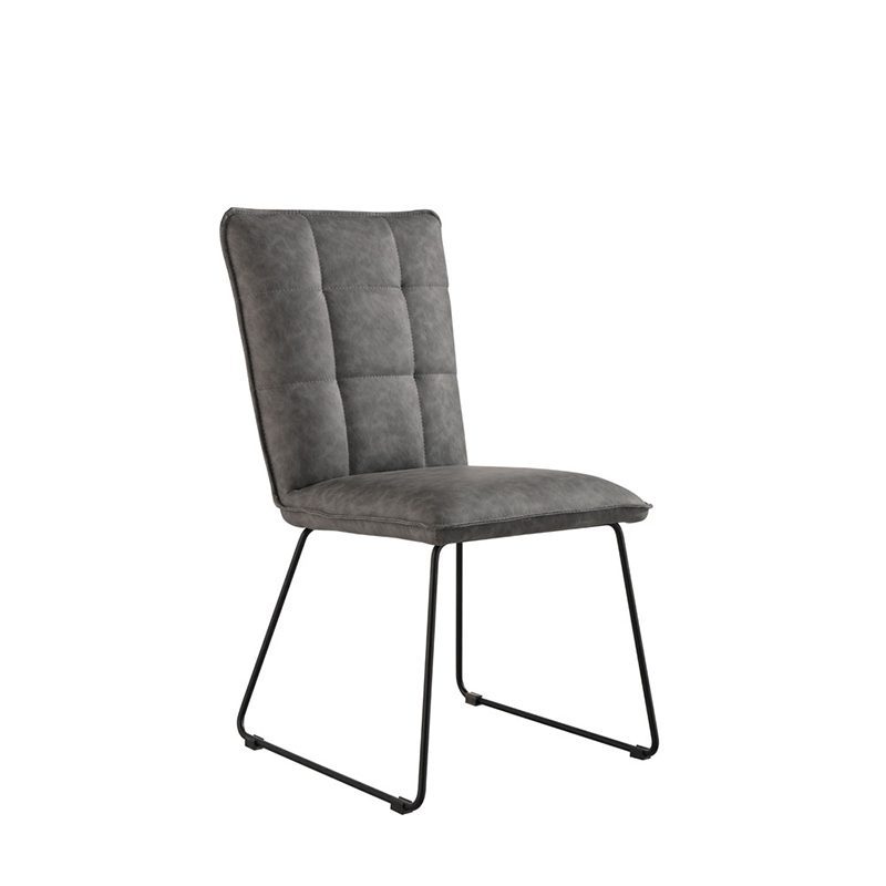 Panel Back Chair (Grey)