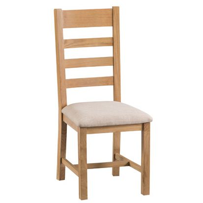 Sherwood Ladder Back Chair Fabric Seat