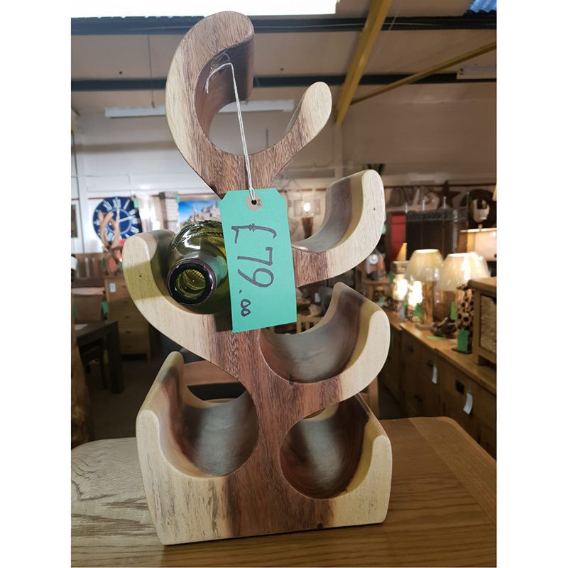 Small Wooden Wine Rack