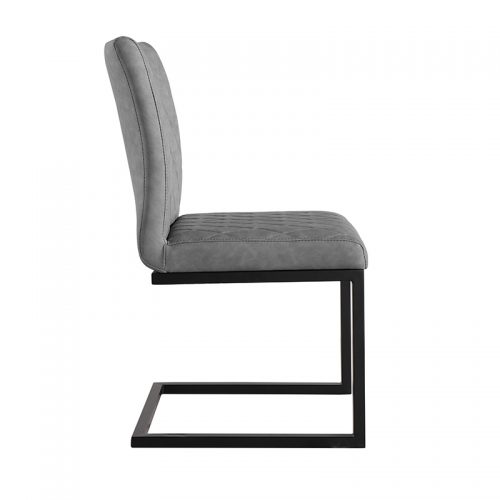 Diamond Stitch Dining Chair (Grey)