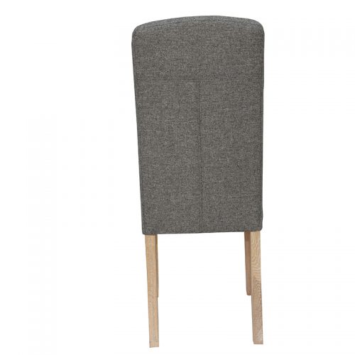 Button Back Upholstered Chair (Dark Grey)