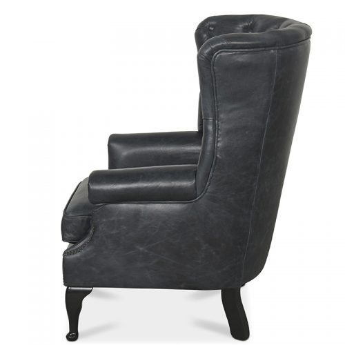 Wing Wrap Chair - Black Cerato