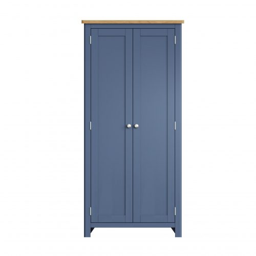 Ratho Blue 2 Door Full Hanging Wardrobe