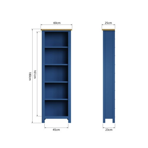Ratho Blue Large Bookcase