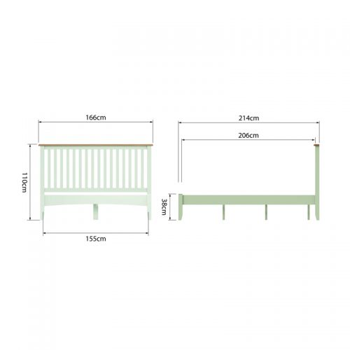 Gala 5ft Bed Frame (White Painted)