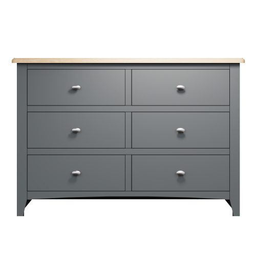 Gala 6 Drawer Chest (Grey Painted)