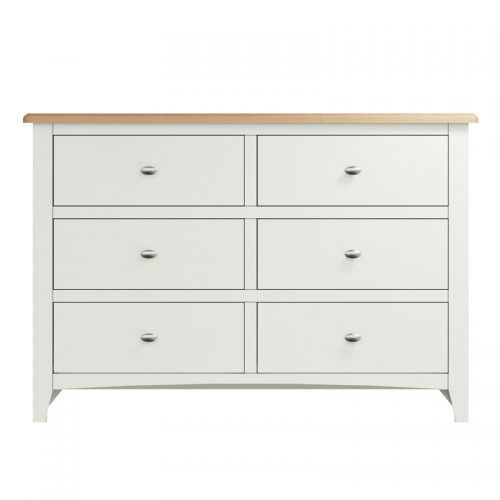 Gala 6 Drawer Chest (White Painted)